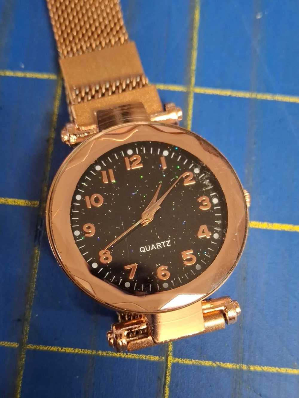 Black Face Rose Gold-Tone 8